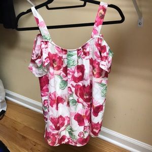 Jacqui-e off shoulder flowery top